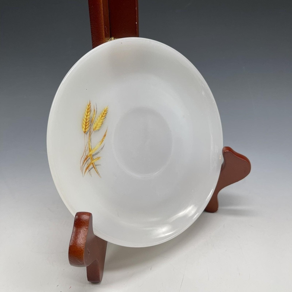 Vintage Fire King Glass Wheat pattern SAUCER Plate‎ Wheatgrass Replacement
